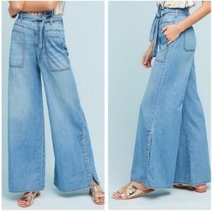 Pilcro high rise wide leg denim from Anthropologie